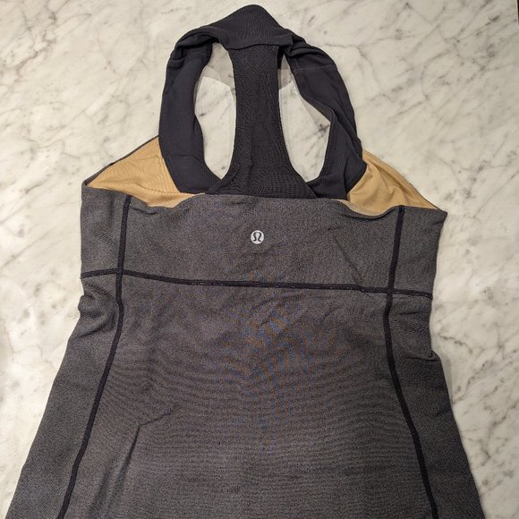 Lululemon Women's Racerback scoop neck tank size 8 Grey. - Picture 2 of 5